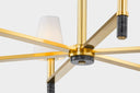 Aged Brass Montreal Chandelier 40" by Hudson Valley, view 3