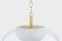 Aged Brass Moore Pendant 17" by Hudson Valley, view 11