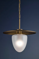 Patina Brass Maplecrest Pendant 20" by Hudson Valley, view 2