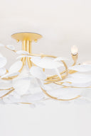 Vintage Gold Leaf Marabec Semi Flush 48" by Hudson Valley, view 4