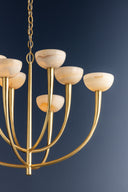 Vintage Gold Leaf Maywood Chandelier 33.5" by Hudson Valley, view 3