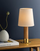 Aged Brass Meadowbrook Rechargeable Table Lamp 7" by Hudson Valley, view 4