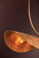 Gold Leaf Medea Linear 40" by Corbett Lighting, view 2