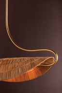 Gold Leaf Medea Linear 40" by Corbett Lighting, view 6