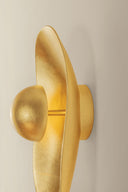 Vintage Gold Leaf Meena Wall Sconce 8.5" by Corbett Lighting, view 2