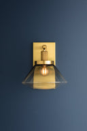 Aged Brass Mendon Wall Sconce 8.5" by Hudson Valley, view 4