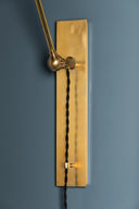 Aged Brass Metal No. 2 Plug-In Sconce 9.5" by Hudson Valley, view 6