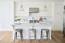Satin Nickel Haverhill Pendant 12" by Hudson Valley, view 2