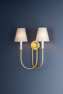 Aged Brass Midtown Wall Sconce 17.5" by Hudson Valley, view 2