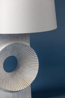 Ceramic White Wash Milner Table Lamp 18" by Hudson Valley, view 3