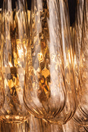 Vintage Gold Leaf Milos Chandelier 26.5" by Corbett Lighting, view 5