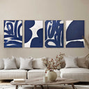 Minimalist Blue - With Impasto Paint Texture Gallery Wall