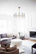 Aged Brass Astoria Chandelier 36" by Hudson Valley, view 4