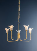 Vintage Gold Leaf Montclair Chandelier 30" by Hudson Valley, view 5