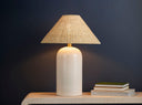 Ceramic Lunar White Montoma Table Lamp 21" by Hudson Valley, view 2