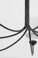 Aged Iron Montpelier Chandelier 48" by Hudson Valley, view 3