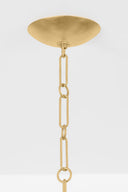 Vintage Gold Leaf Montrose Chandelier 44" by Hudson Valley, view 2