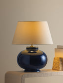 Ceramic Parrish Blue Moodus Table Lamp 20" by Hudson Valley, view 2