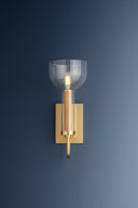 Aged Brass Narrowsburg Wall Sconce 6" by Hudson Valley, view 2