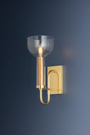 Aged Brass Narrowsburg Wall Sconce 6" by Hudson Valley, view 3