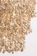 Vintage Gold Leaf Naxos Chandelier 42" by Corbett Lighting, view 6