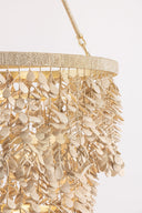 Vintage Gold Leaf Naxos Chandelier 42" by Corbett Lighting, view 5