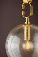 Vintage Brass Nessa Pendant 13" by Corbett Lighting, view 5