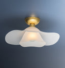 Aged Brass Netherlee Flush Mount 18" by Hudson Valley, view 2