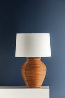 Vintage Gold Leaf Newark Table Lamp 19.5" by Hudson Valley, view 5