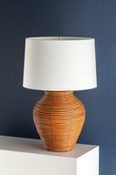 Vintage Gold Leaf Newark Table Lamp 19.5" by Hudson Valley, view 6