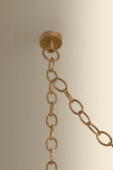 Ceramic Ivory Crackle Omi Chandelier 50" by Hudson Valley, view 6