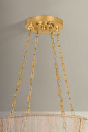Vintage Gold Leaf Ocean Hill Pendant 24" by Hudson Valley, view 2