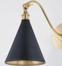 Aged Brass and Distressed Bronze Osterley Wall Sconce 6.5" x 11" by Hudson Valley, view 2