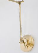 Aged Brass and Distressed Bronze Osterley Wall Sconce 6.5" x 16" by Hudson Valley, view 2