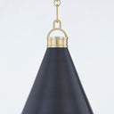 Aged Brass and Distressed Bronze Osterley Pendant 10" by Hudson Valley, view 4