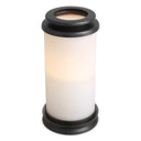 Cylindrical White Glass Hurricane L Carrington by Eichholtz, view 8