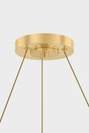 Aged Brass Pacama Chandelier 40.25" by Hudson Valley, view 5