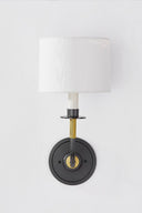 Aged Brass and Old Bronze Paramus Wall Sconce 7" by Hudson Valley, view 2