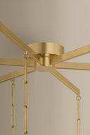 Vintage Brass Parigi Chandelier 39.25" by Corbett Lighting, view 4