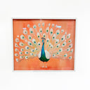 Peach Peacock Preppy | Hand Embellished Diamond Dust