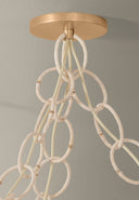 Champagne Leaf Piasu Chandelier 12.5" by Corbett Lighting