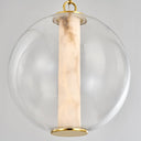 Vintage Brass Pietra Pendant 16" by Corbett Lighting