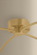 Vintage Brass Positano Chandelier 29.75" by Corbett Lighting, view 6