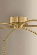 Vintage Brass Positano Chandelier 39" by Corbett Lighting
