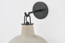 Ceramic Ivory Crackle Pottersville Wall Sconce 10.5" by Hudson Valley, view 4
