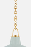 Ceramic Moss Crackle Pottersville Pendant 12.5" by Hudson Valley, view 3