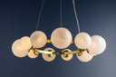 Aged Brass Pacama Chandelier 40.25" by Hudson Valley, view 2
