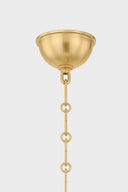 Aged Brass Painted No.1 Pendant 18.25" by Hudson Valley, view 2