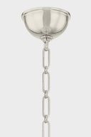 Polished Nickel and Off-White Painted No.1 Pendant 18.25" x 16" by Hudson Valley, view 3