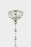 Polished Nickel and Soft French Blue Painted No. 1 Pendant 23.5" x 18.75" by Hudson Valley, view 6